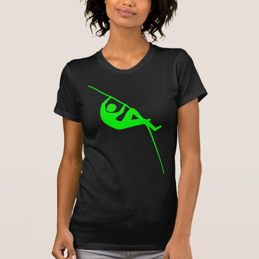 Pole Vaulting - Green T-shirt (Voorkant)