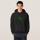 Pole Vaulting - Grijs Groen Hoodie (Voorkant volledig)