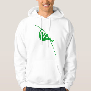 Pole Vaulting - Grijs Groen Hoodie