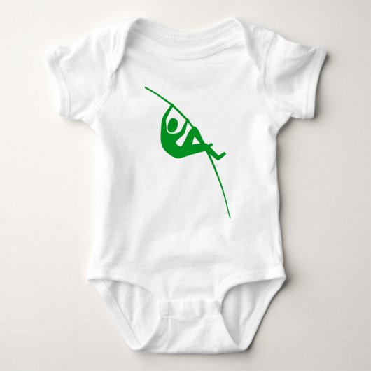 Pole Vaulting - Grijs Groen Romper (Voorkant)