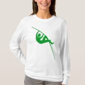 Pole Vaulting - Grijs Groen T-shirt (Voorkant)