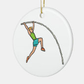 Pole Vaulting Keramisch Ornament (Links)