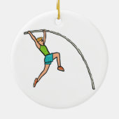 Pole Vaulting Keramisch Ornament (Achterkant)