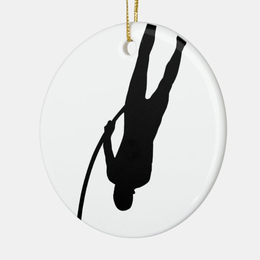 Pole Vaulting Keramisch Ornament (Links)
