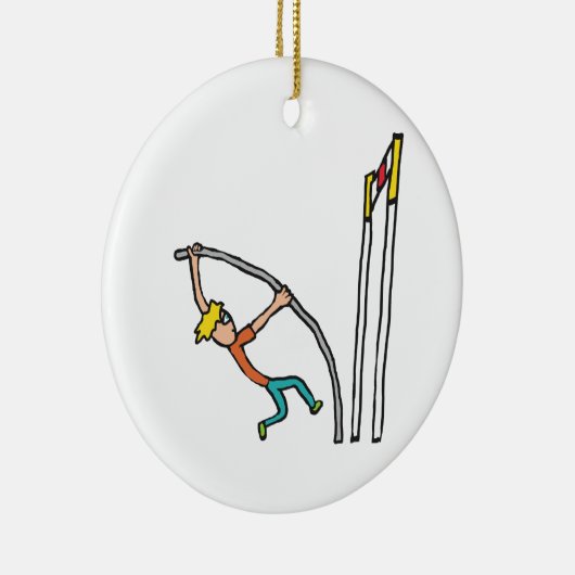 Pole Vaulting Keramisch Ornament (Rechts)