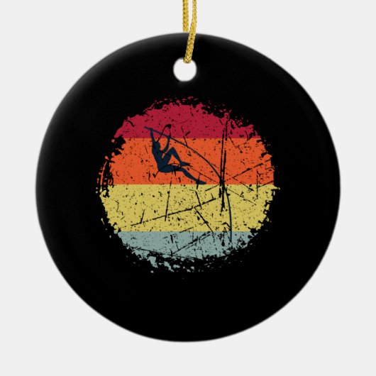 Pole Vaulting  Keramisch Ornament (Voorkant)
