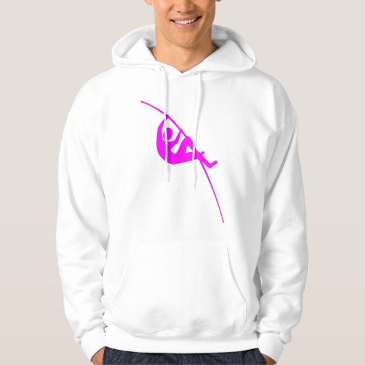 Pole Vaulting - Magenta Hoodie (Voorkant)