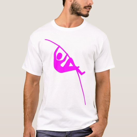 Pole Vaulting - Magenta T-shirt (Voorkant)