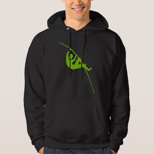 Pole Vaulting - Martian Green Hoodie (Voorkant)