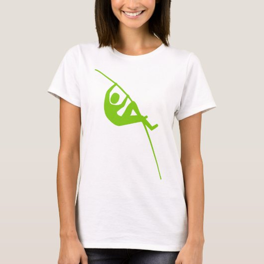 Pole Vaulting - Martian Green T-shirt (Voorkant)