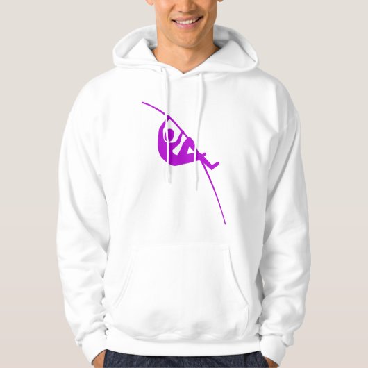 Pole Vaulting - Paars Hoodie (Voorkant)