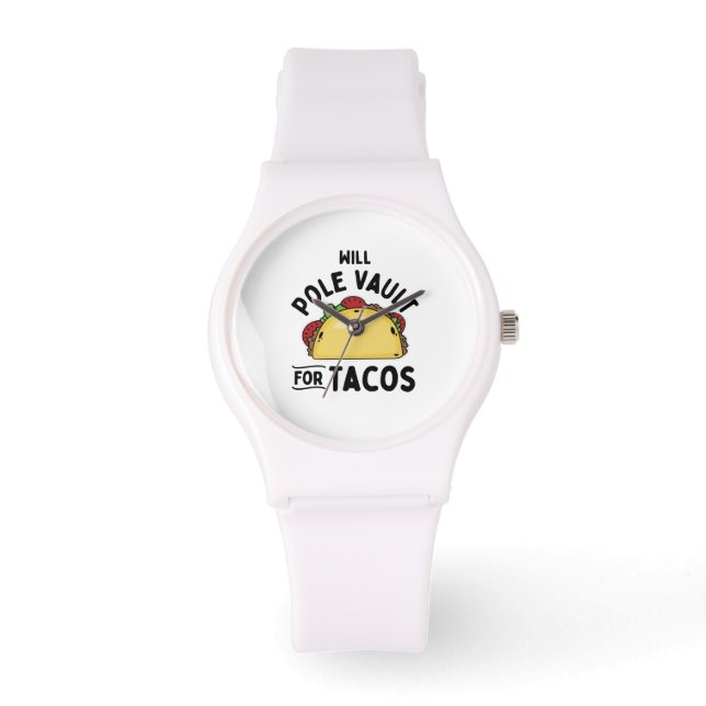 Pole Vaulting - Pole Vault voor taco's Horloge (Voorkant)