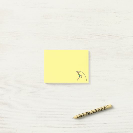 Pole Vaulting Post-it® Notes (Op bureau)