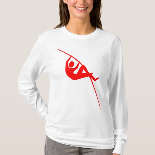 Pole Vaulting - Red T-shirt (Voorkant)