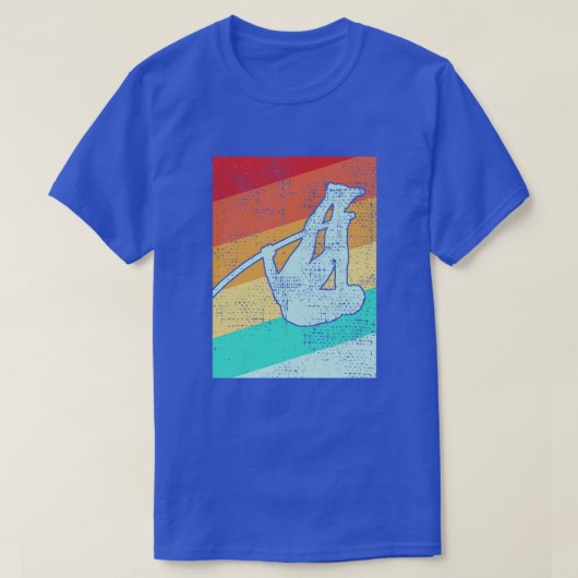 Pole Vaulting Retro 2 T-shirt (Design voorkant)