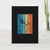 Pole Vaulting Retro Kaart (Voorkant)