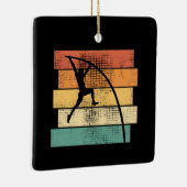 Pole Vaulting Retro Keramisch Ornament (Rechts)