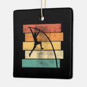 Pole Vaulting Retro Keramisch Ornament (Links)