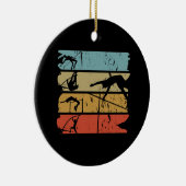 Pole Vaulting Retro Keramisch Ornament (Rechts)
