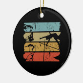 Pole Vaulting Retro Keramisch Ornament (Links)