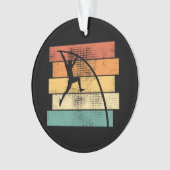 Pole Vaulting Retro Ornament (voorkant)