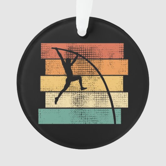 Pole Vaulting Retro Ornament (voorkant)