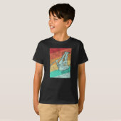 Pole Vaulting  Retro T-shirt (Voorkant volledig)