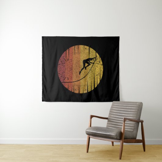 Pole Vaulting Retro Wandkleed (In Situ (horizontaal))