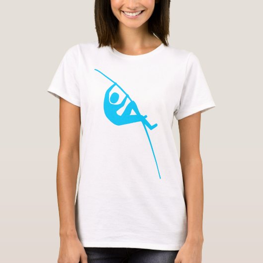 Pole Vaulting - Sky Blue T-shirt (Voorkant)