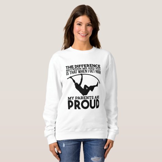 Pole Vaulting Sport Trui (Voorkant volledig)