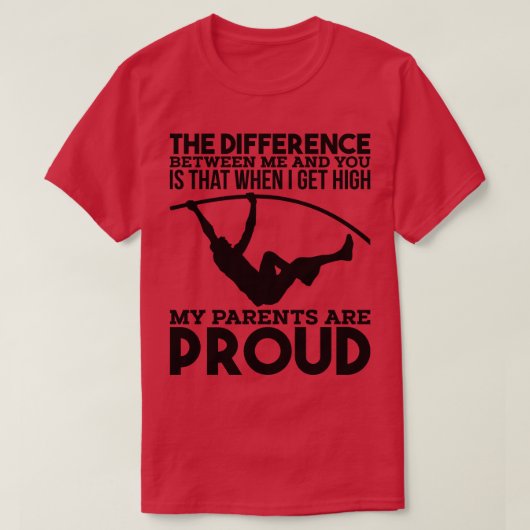 Pole Vaulting T-shirt (Design voorkant)
