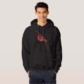 Pole Vaulting - Tropisch roze Hoodie (Voorkant volledig)