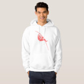 Pole Vaulting - Tropisch roze Hoodie (Voorkant volledig)