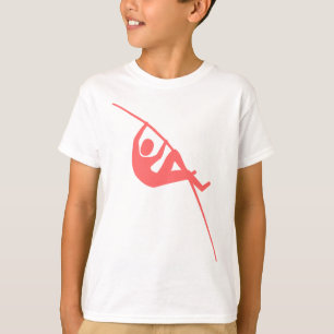 Pole Vaulting - Tropisch roze T-shirt