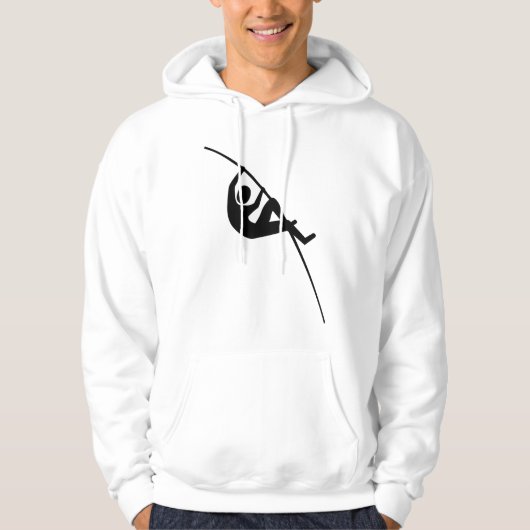 Pole Vaulting - zwart Hoodie (Voorkant)