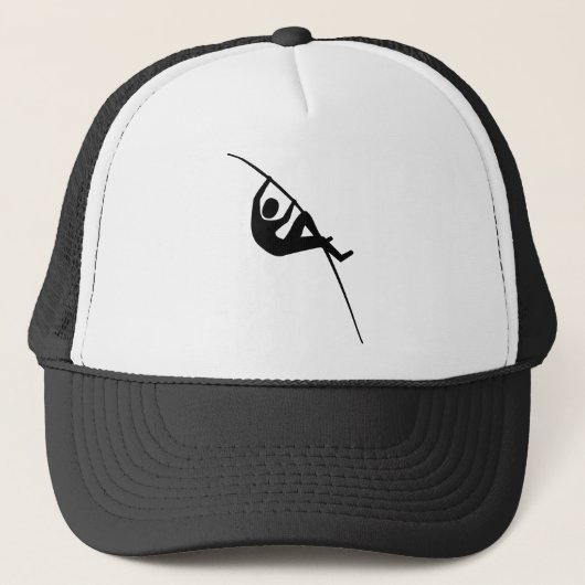Pole Vaulting - zwart Trucker Pet (Voorkant)
