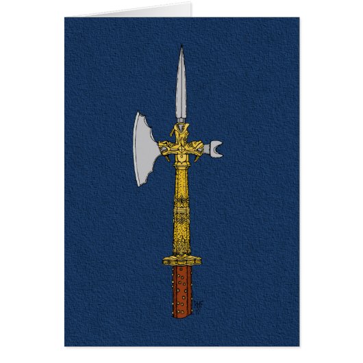Poleaxe of Edward IV Wenskaart (Voorkant)