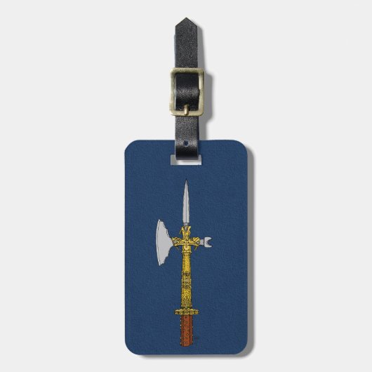 Poleaxe van Edward IV Bagagelabel (Voorkant verticaal)