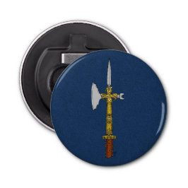 Poleaxe van Edward IV Button Flesopener
