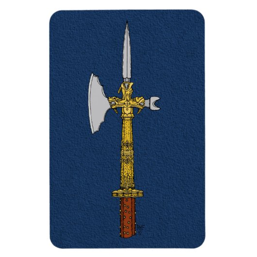 Poleaxe van Edward IV Magneet (Verticaal)