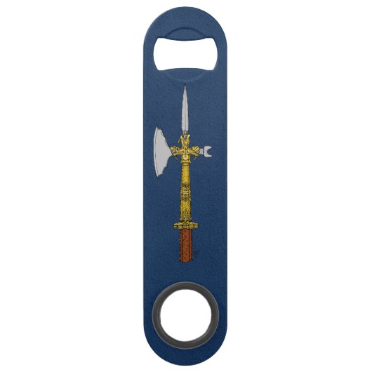 Poleaxe van Edward IV Speed Flessenopener (Achterkant)
