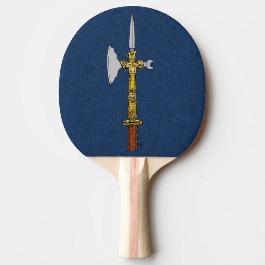 Poleaxe van Edward IV Tafeltennisbatje (Voorkant)