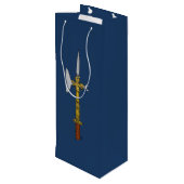 Poleaxe van Edward IV Wijn Cadeautas (Achterkant Gekanteld)