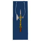 Poleaxe van Edward IV Wijn Cadeautas (Achterkant)