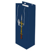 Poleaxe van Edward IV Wijn Cadeautas (Voorkant Gekanteld)