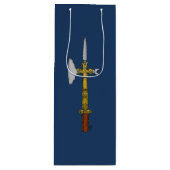 Poleaxe van Edward IV Wijn Cadeautas (Voorkant)