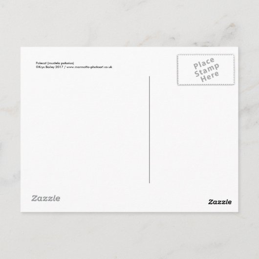 Polecat Briefkaart (Achterkant)