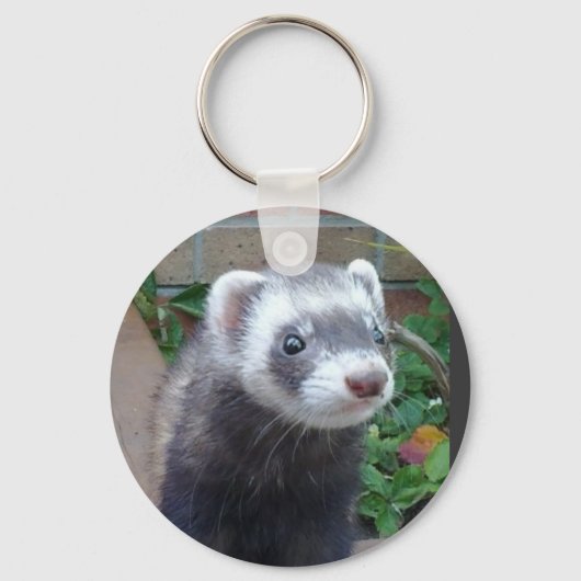Polecat ferret sleutelhanger (Voorkant)