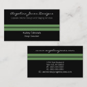 Poled Professional Visitekaartje, Sage Green Visitekaartje (Voorkant / Achterkant)