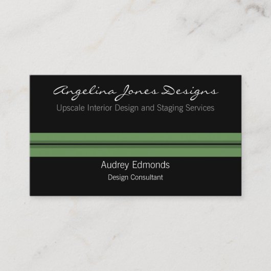 Poled Professional Visitekaartje, Sage Green Visitekaartje (Voorkant)